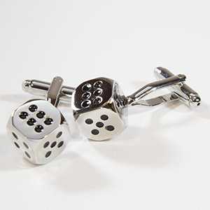 Gemelli Cufflinks Dadi 22 100% Ottone